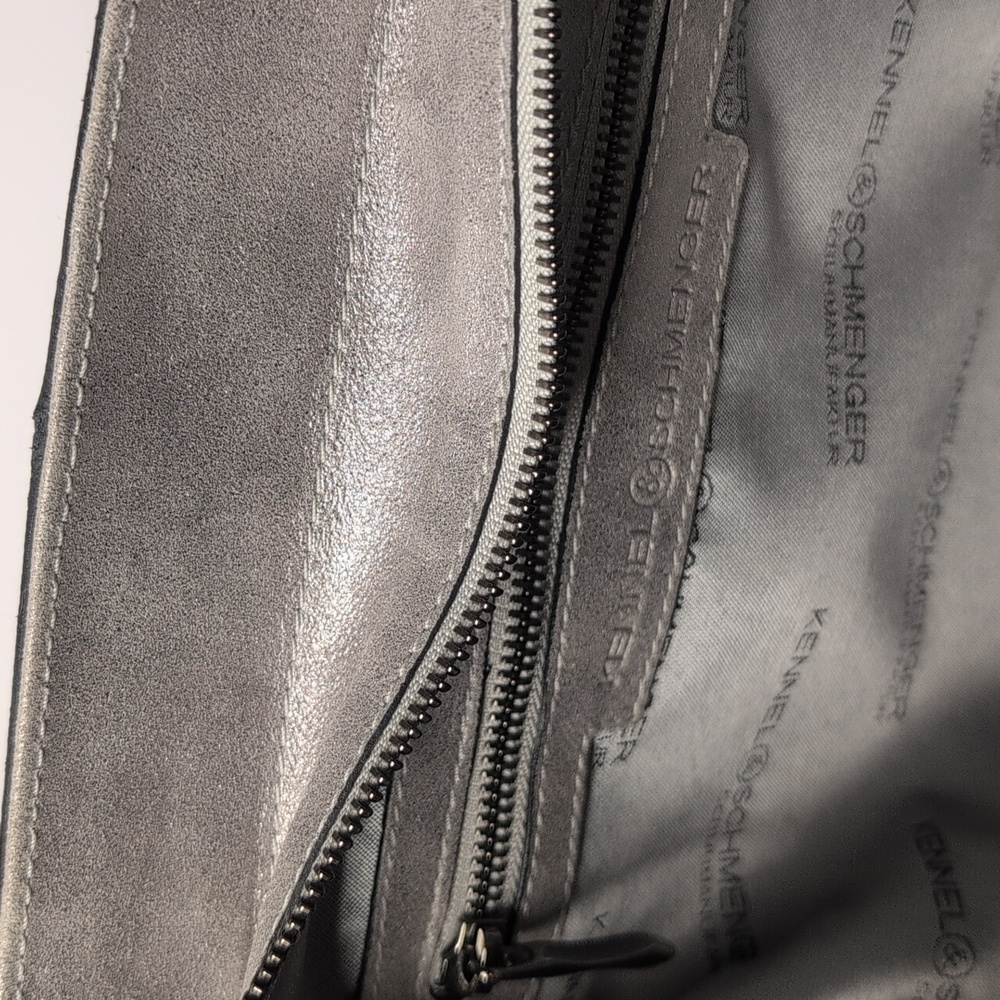 Kennel & Schmenger Silver Studded Satchel - Picture 9 of 13